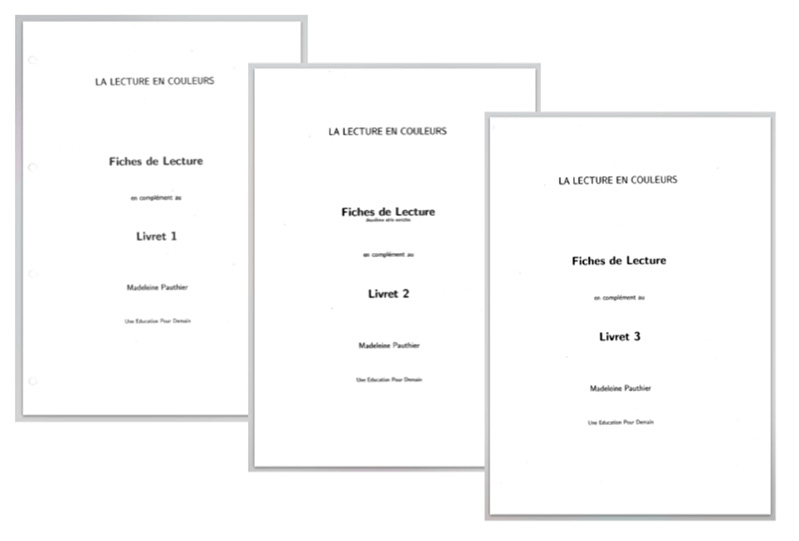 Lot de 3 fiches suplémentaires