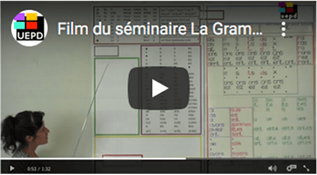 Film du séminaire La Grammaire en couleurs