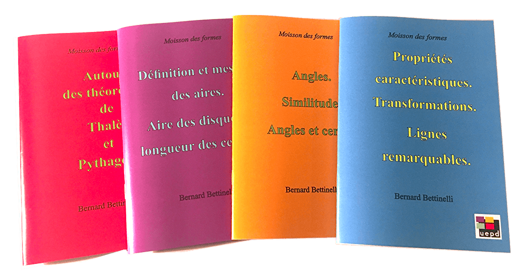 Moisson des formes, lot de 4 livrets d'exercices