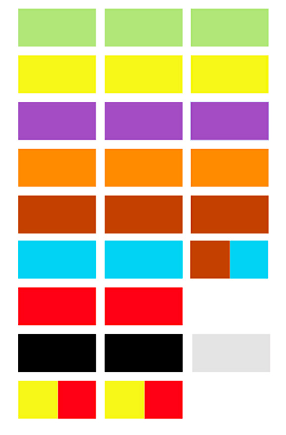 Sachet de pièces colorées