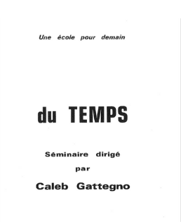 Transcription du séminaire du Temps